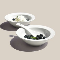 PRELUDE 新骨瓷 Ligne 湯碗 16cm, 2個, 白色