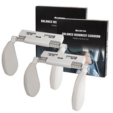 CARTEM 車用頭頸靠枕 36*22cm, 2個, 灰色