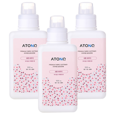 ATONO2 嬰幼兒用高級衣物柔軟精 棉花粉香, 1L, 3個