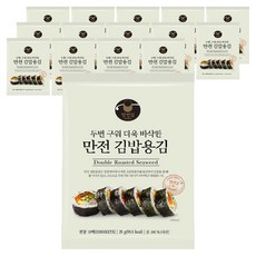 만전김 두번구워 더욱 바삭한 만전 김밥용김 10매, 25g, 15개