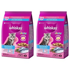 whiskas 偉嘉 幼貓/懷孕母貓專用 乾飼料, 海洋魚類口味, 1.1kg, 2袋