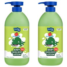 TOUCH ME 兒童大容量三合一保濕乳液, 1L, 2瓶