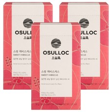 OSULLOC 甜蜜芙蓉花茶包, 3個, 20入, 1.8g