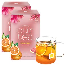 아워티 오렌지 자몽 블랙티, 18.9g, 20개입, 2개