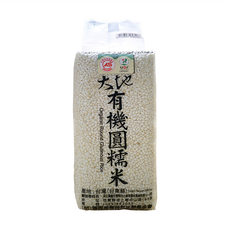 池上多力米 池上大地 有機圓糯米, 1.5kg, 12包