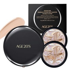 AGE20'S Master經典雙倍遮瑕精華粉餅盒+替換蕊 14g 2入組, 21號, 1組