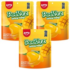 AMOS 阿麥斯 Peelerz剝皮芒果軟糖, 3包, 252g
