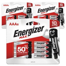 Energizer 勁量 勁量 MAX AAA電池, 3個, 8入