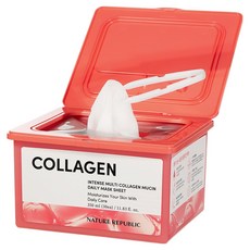 NATURE REPUBLIC 強效多膠原粘蛋白每日面膜, 1個, 30張
