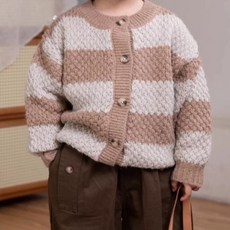 Arbe 兒童Deli條紋開襟衫