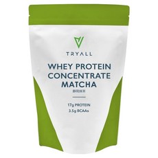 TRYALL 濃縮乳清蛋白 靜岡抹茶, 1包, 500g