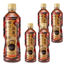 pokka sapporo 無糖加賀棒焙煎茶, 525ml, 5瓶