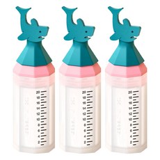 이크 실리콘 투약병 검정눈금 상어 20ml, 8809544410571, 3개