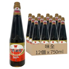 味全 極品醬油露, 12個, 750ml