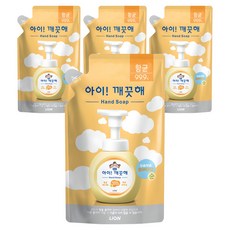 LION 獅王 趣淨 洗手液 純爽身粉香 補充包, 200ml, 4個