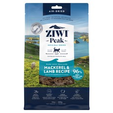 ZIWI Peak 經典系列 貓糧, 鯖魚 + 羊肉, 400g, 1袋