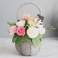 MORIANN 可愛胖胖花籃, 粉色胖胖
