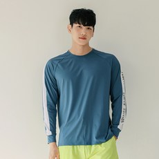 TUBE TREE 男款寬鬆防曬上衣 A6209, 珊瑚藍