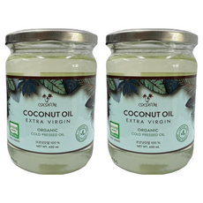 코코썸 유기농 엑스트라버진 코코넛 오일, 450ml, 2개