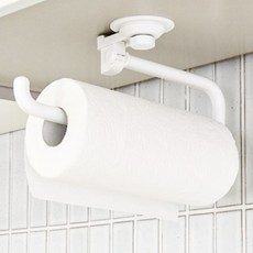 Saenghwalgongsik 真空吸附無孔廚房毛巾架, 1個, 白色