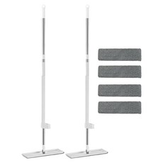 Winprice 免手洗拖把 + 超細纖維拖布 2片組, 2套