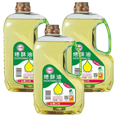 台糖 烤酥油 國內唯一以黃豆煉製而成 耐炸油 煎炒油炸皆宜, 2L, 3瓶