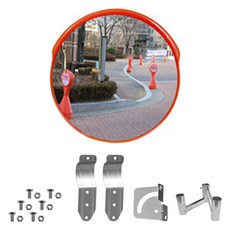 信都產業 PC反射鏡 B型 + 雙翼支架組, 1套, 橘色(反射鏡)