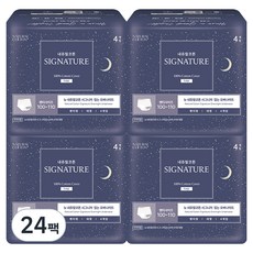 Natural Cotton Signature褲型夜用, 24個, 4入, 大型