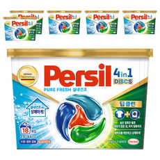 퍼실 디스크 실내건조 캡슐세제, 18개입, 6개