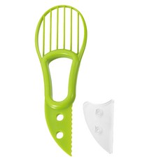 SHIMOMURA 下村 Fru-Veggie 酪梨切片器，輕鬆快速準備酪梨料理，去核、取肉與切片同步完成，日本製造, 1個