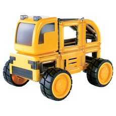 guide craft PowerClix 磁力片 工程車輛組合 5歲以上, 55片, 1盒