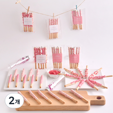 DIYOU 粉紅脆粒巧克力棒製作禮物組 A079, 2個, 餅乾製作6種