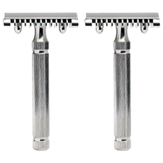 Fatip 雙面刮鬍刀 42100 - 義大利製經典刮鬍刀, 1入, 2支