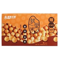 義美生機 醬辣米果 8包, 160g, 1盒