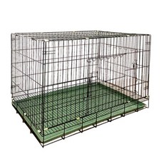 靜電烤漆折疊式籠 犬貓籠, 1組, 黑色