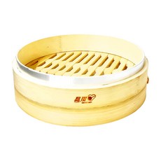 晶瓚 8寸串底竹蒸籠 單層 24.3 x 5.5cm, 1個