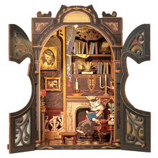 Daehotoys 貓咪伯爵書房 袖珍屋DIY套組, 1個