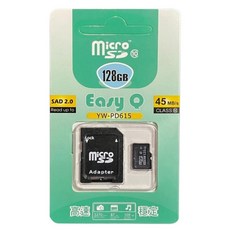 Easy Q 高速記憶卡 附轉卡 YW-PD615, 128GB, 1張