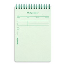 春天粉彩尚哲單字記憶筆記本, 1個, 綠色