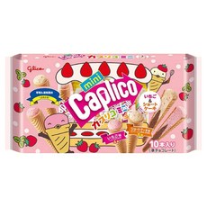 glico 格力高 綜合迷你甜筒餅乾 草莓 + 蛋糕風味, 1包, 91g