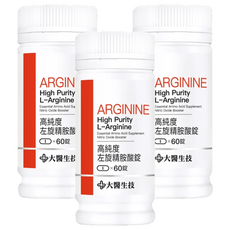 大醫生技 高純度左旋精胺酸錠, 60顆, 3罐