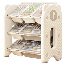 lilikoko 哩哩摳摳 萌熊鐵桿收納架 組合2, 3層, 玉蓮白