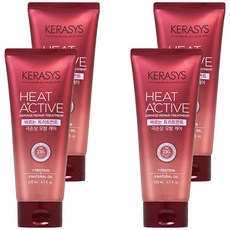 케라시스 히트 액티브 극손상 헤어 바르는 트리트먼트, 220ml, 4개