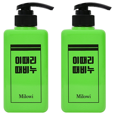 MILOWI 義大利去角質皂 綠色, 500ml, 2個