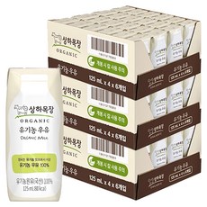 상하목장 유기농 우유, 125ml, 72개