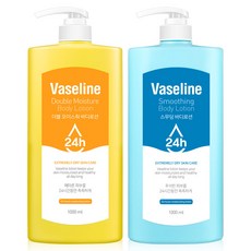 C2Y 凡士林24H身體乳組 保濕柔滑款 1000ml+雙重保濕款 1000ml, 1套