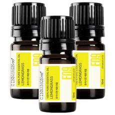 시나몬이오 아로마 에센셜 오일, 레몬그라스, 10ml, 3개