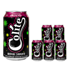colite 葡萄氣泡零卡可樂, 6個, 355ml