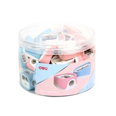deLi 攜帶式1孔削鉛筆機 ER00903, 隨機發貨, 24個