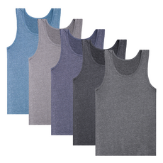 Therawood 男款人造絲背心套裝 5件組